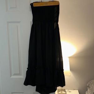Forever 21 Black Strapless Dress